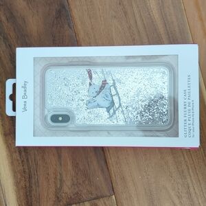 NIB iPhone XS Vera Bradley Polar Bear Glitter Snow Winter Sledding Phone Case